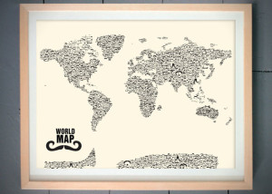 Moustache-World-Map